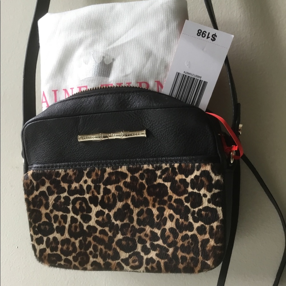 Elaine Turner Henley small leopard leather handbag - Picture 3 of 6